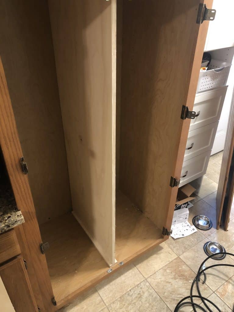 DIY Pull Out Pantry Shelves with vadania drawer slides